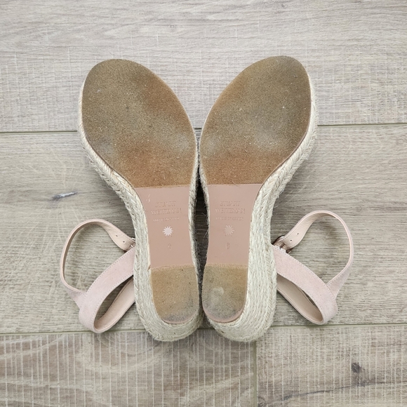 Stuart Weitzman Teddi Wedge Sandals, Size 6 - Picture 8 of 9